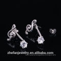 Stainless steel jewelry earrings alibaba french china 925 sterling silver